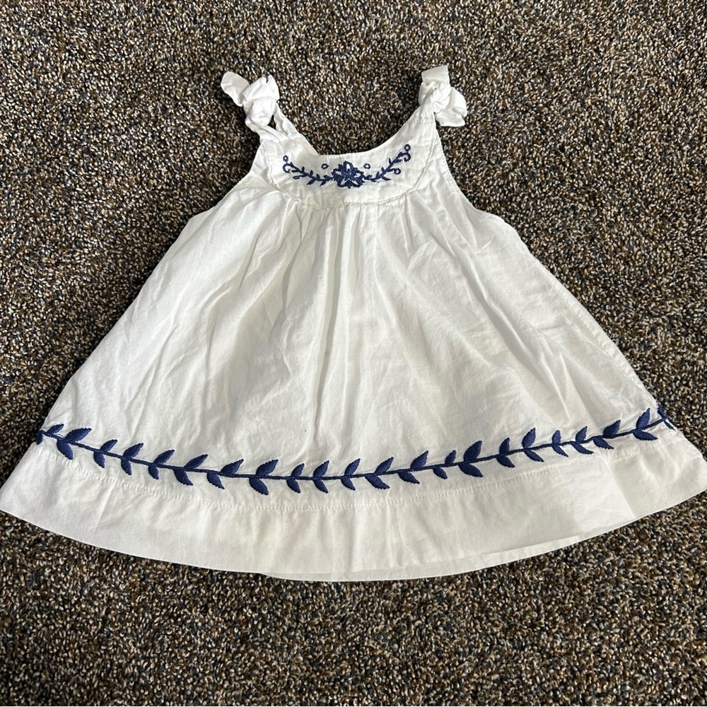 Bebe by minihaha infant baby girl 3 months white summer dress embroidered casual